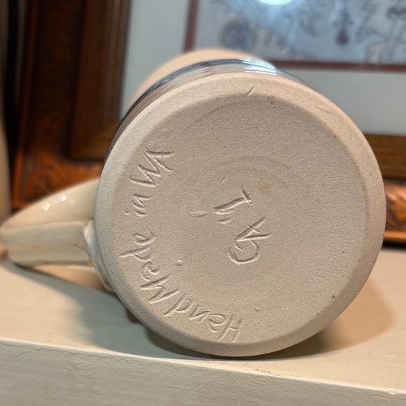 Mt. Rainier Ceramic Mug - Blue and Cream - Picture 5 of 6